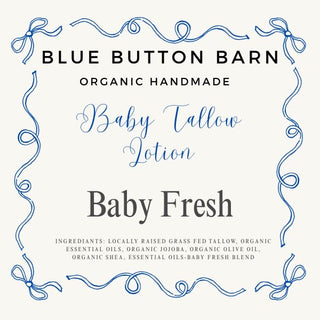 Organic All Natural Baby Tallow Lotion-Baby Fresh