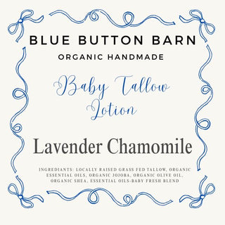 All Natural Baby Tallow Lotion -Lavender Chamomile